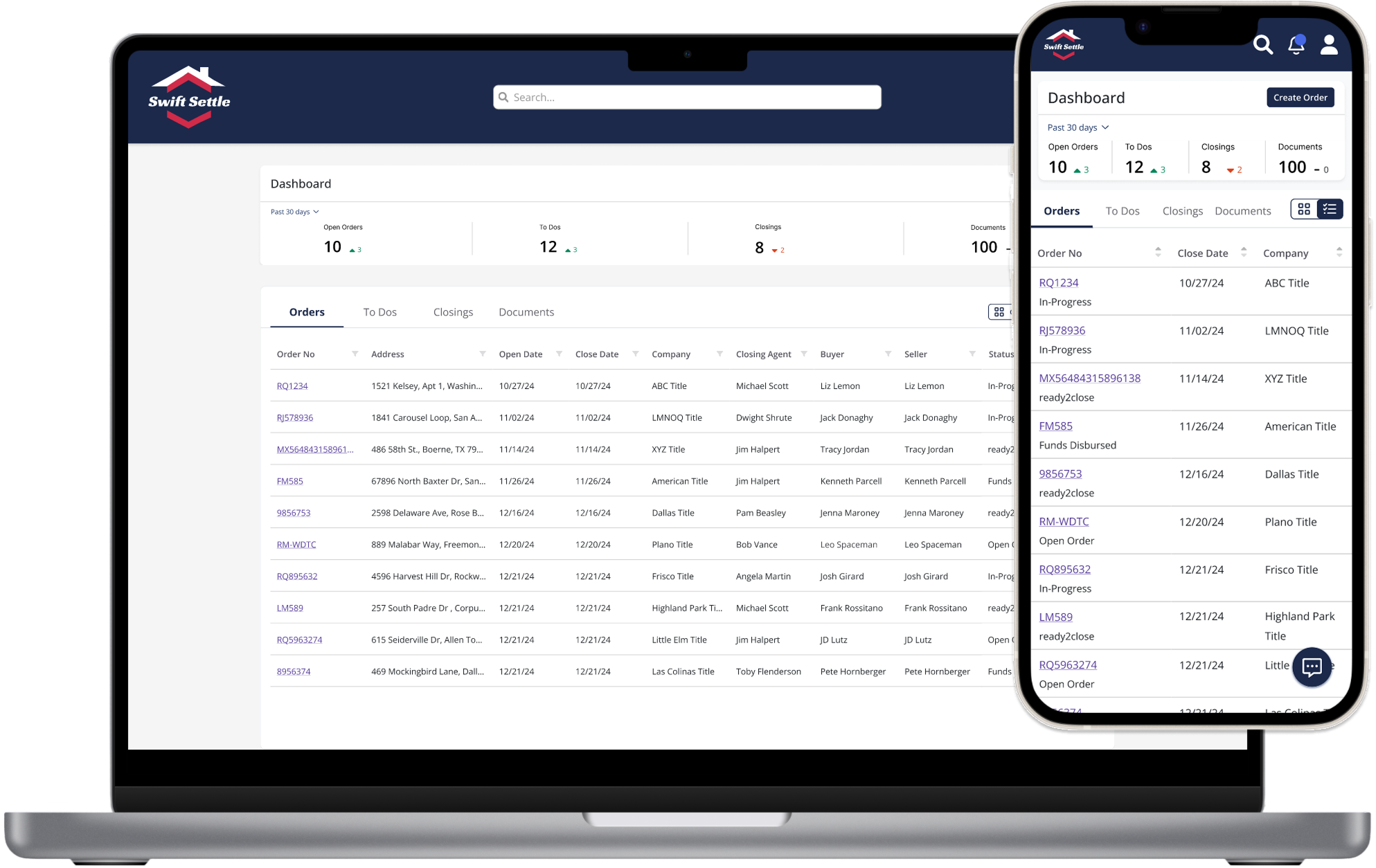 Screenshot of SwiftSettle — Mobile-First Dashboard Redesign project